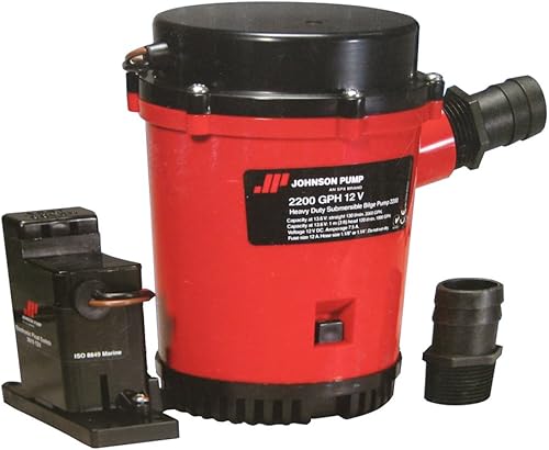 Johnson Pump s 02204-00 Bomba automática con interruptor electromagnético, 12 V
