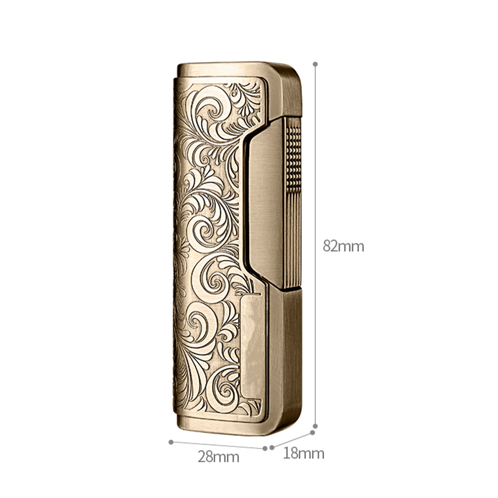 Butane Jet Lighter Gas Torch Turbo Briquet Art Sculpté Briquet à Gaz Gonflable Coupe-Vent Allume-Cigare sans Gaz avec Boîte-Cadeau