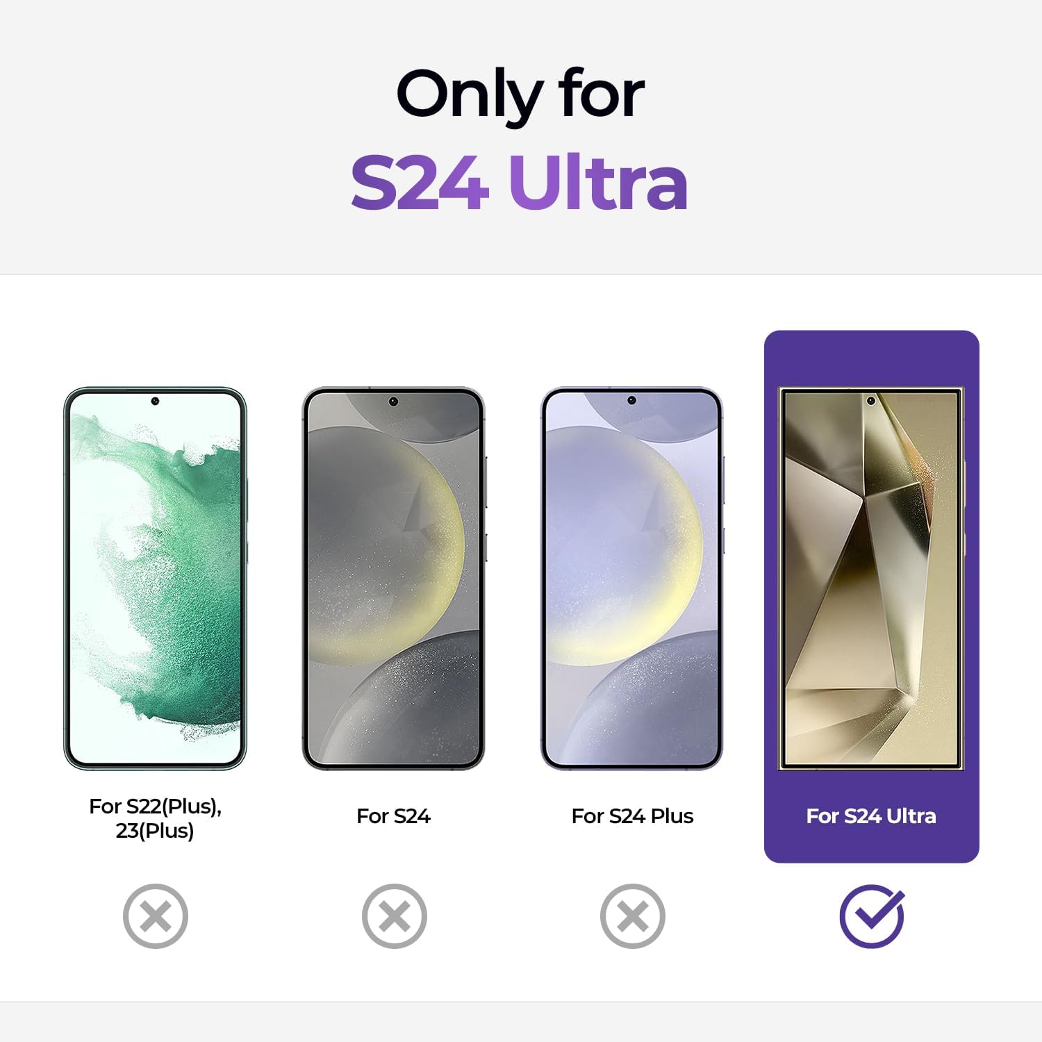 COKER Folia ochronna na ekran do Galaxy S25 Ultra, odporna na zarysowania, odciski palców, odporna na pękanie, wrażliwa na dotyk, folia PET, blokada niebieskiego światła, łatwa instalacja
