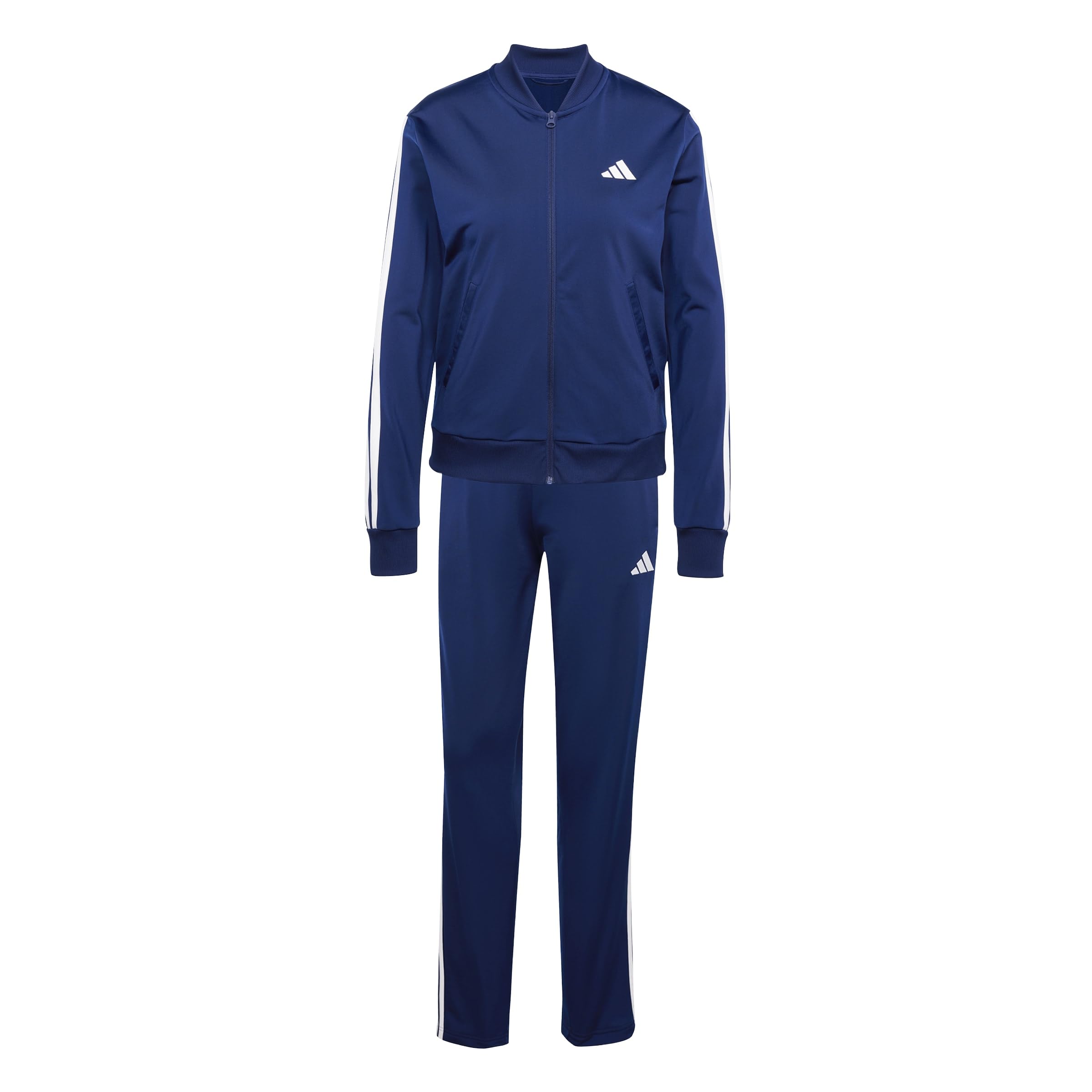 adidas Damen ESSENTIALS 3-​STRIPES TRACKSUIT, Dark Blue, S