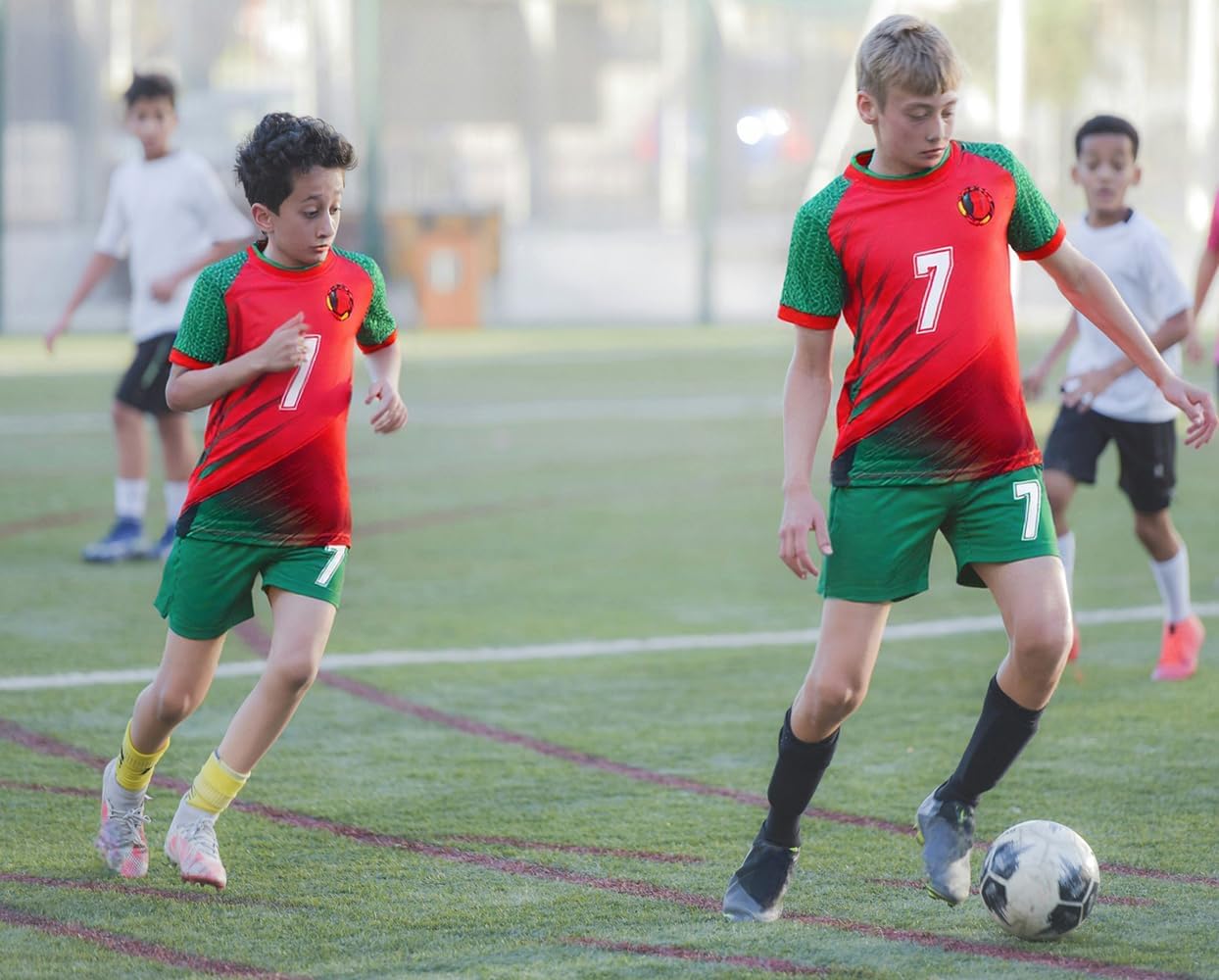 Boys Soccer Jerseys Training Uniforms Soccer Jerseys for Boys Girls Soccer Fans Gift Set 4-14 Years - Image 6