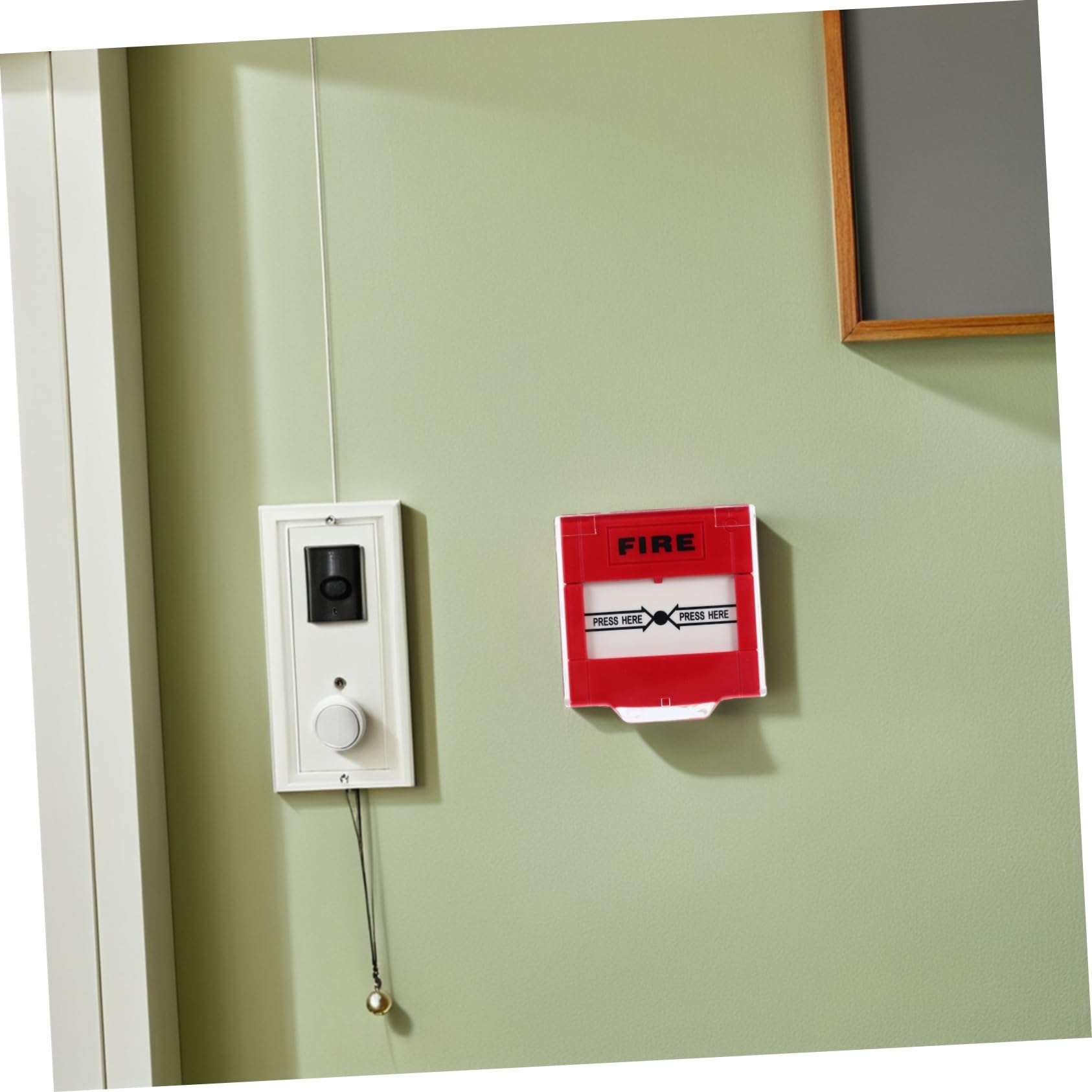 Botón de Alarma de Punto de Llamada Manual Rojo Reinicio de Emergencia, Interruptor de Reinicio de Fuego para Seguridad contra Incendios en Casa y Oficina, 2 Piezas, Uso Inmediato