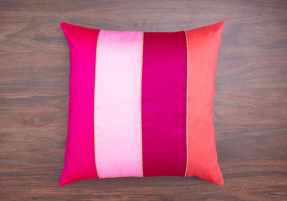Royal DecoFurnishing Go Pink 4 Shades of Pink Designer Cushion Covers (24x24 inches, 60x60 Cms) - 1 Pack Carries 1 Piece Cover (B07VTBKQ6G) Amazon Price History, Amazon Price Tracker