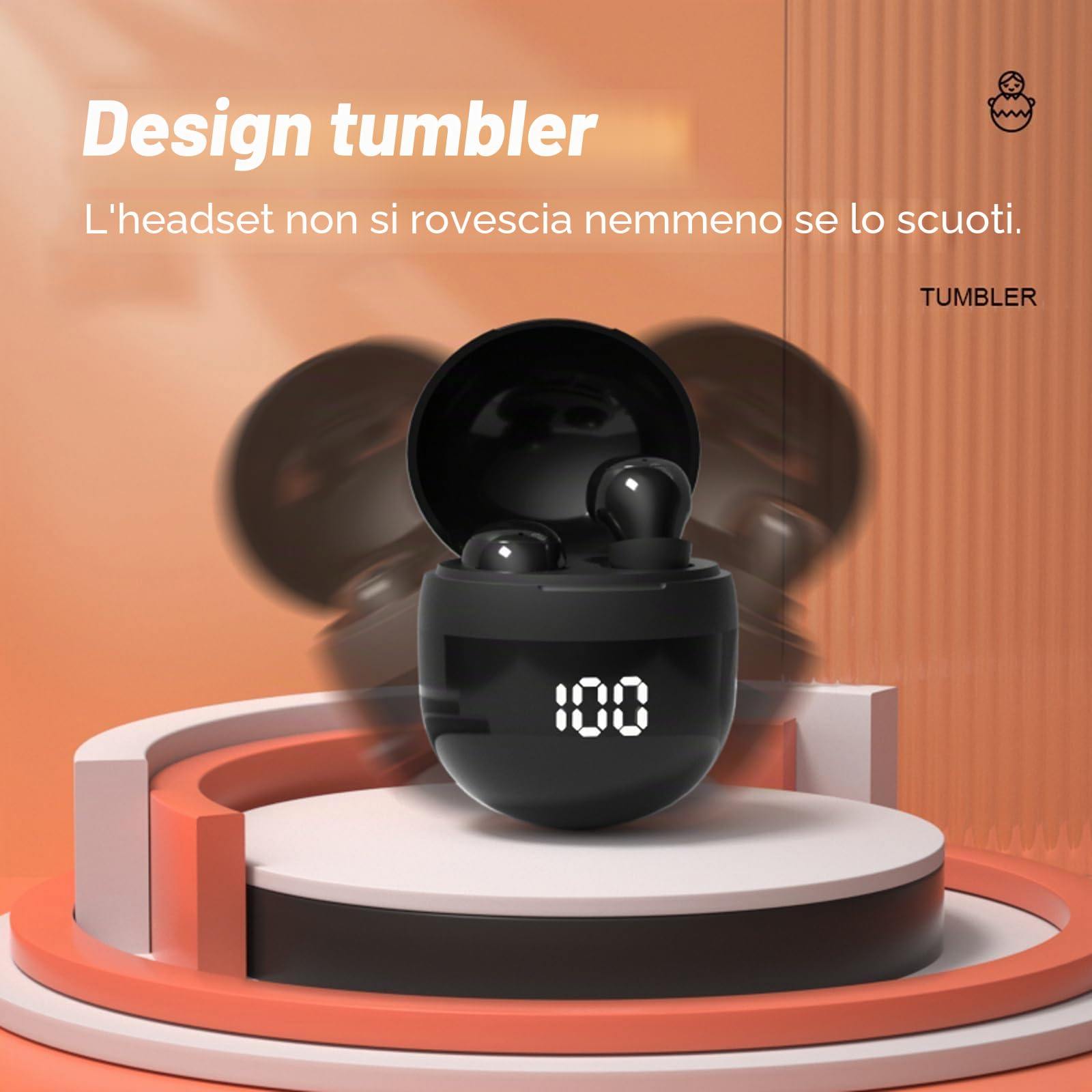 Mini auricolari invisibili senza fili Bluetooth per orecchie piccole, micro auricolari discreti di piccole dimensioni, auricolari nascosti per il lavoro, mini auricolari piccoli, invisibili, minuscoli
