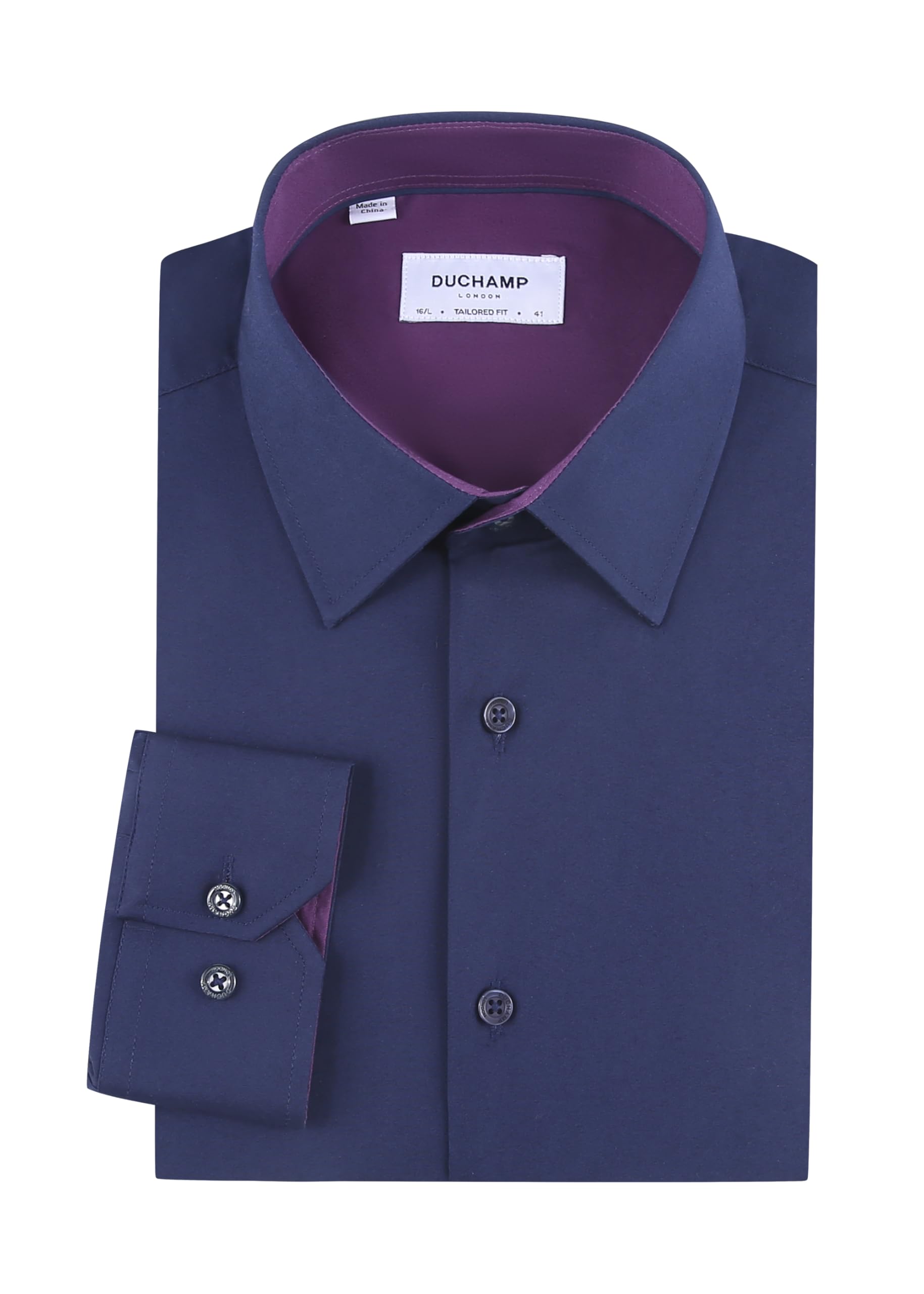 Duchamp London Solid Mens Dress Shirt