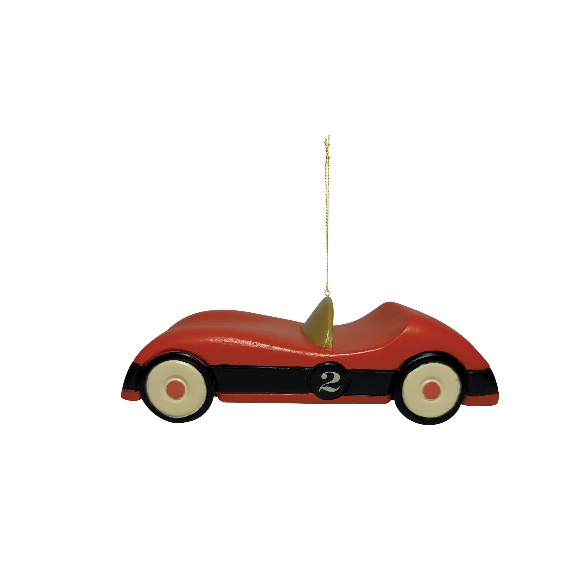 Department 56FAO Schwarz Roadster Hanging Ornament, 1 Inch, Multicolor