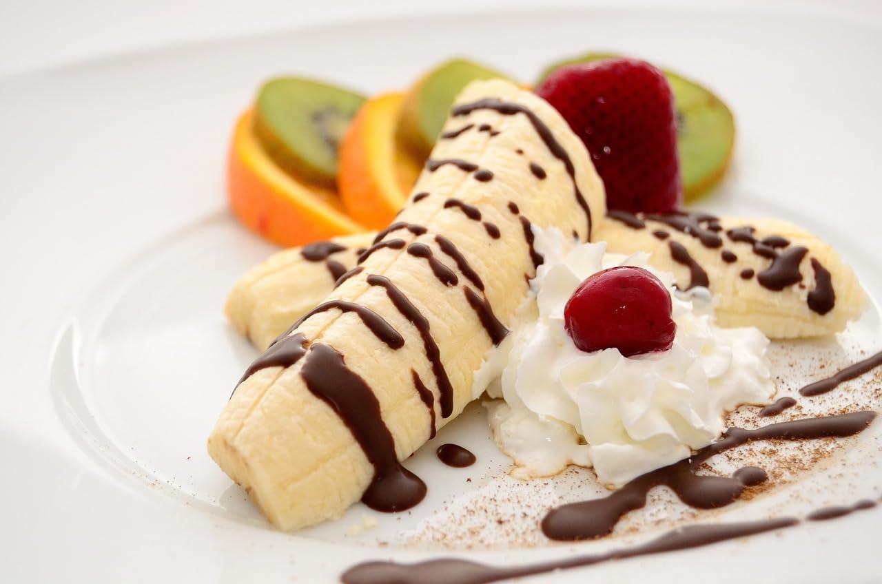 Caramanfruit Bananen-Frucht-Püree - 2x 1kg - intensiv süße pürierte Bananen aus Mittelamerika, frei von Farb- und Konservierungsstoffen, zur Herstellung von Sorbet, Eis, Smoothie, Kuchen, Säften