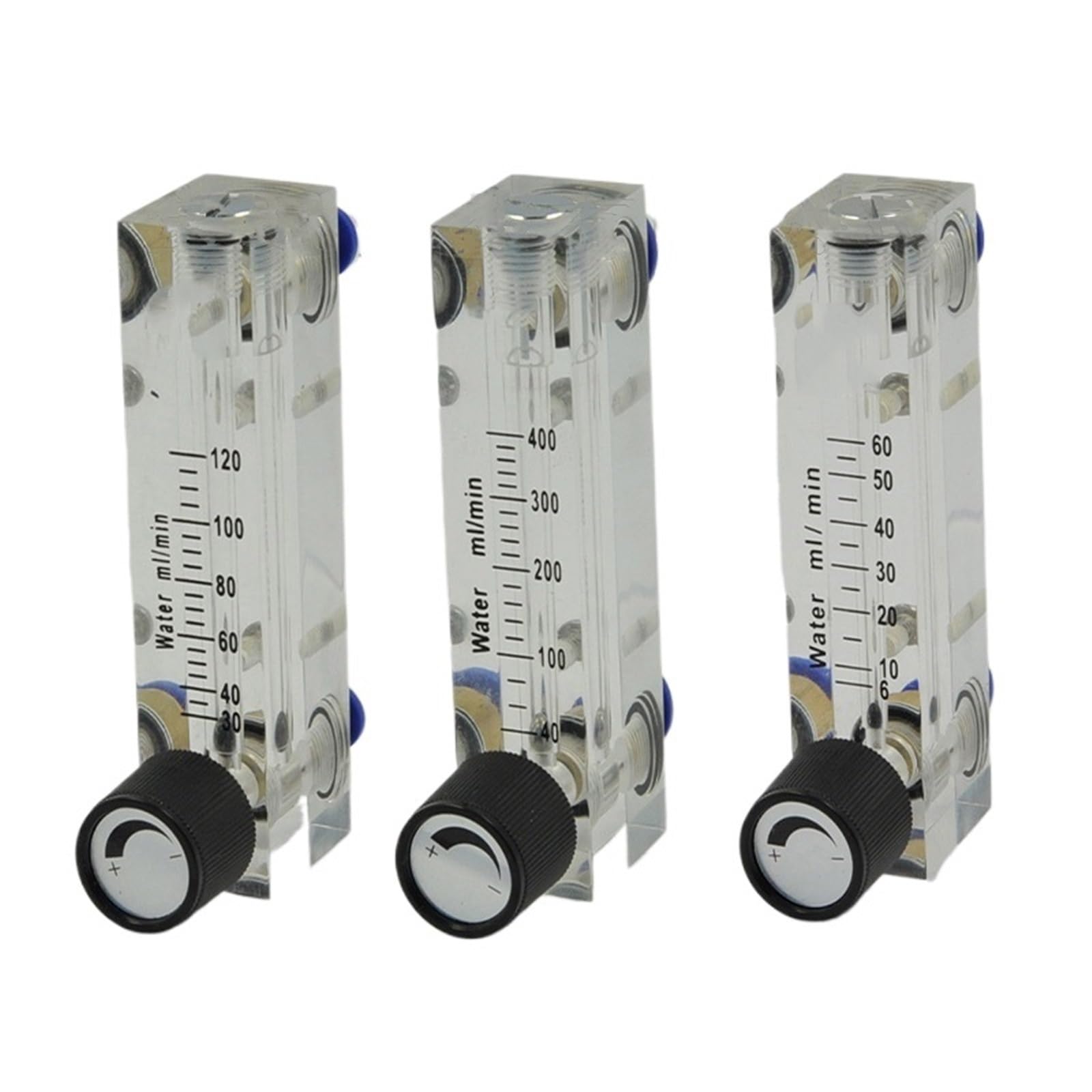 6-60ML/min 8-80ML/min 30-120ML/min PMMA Tipo pannello Misuratore di portata a galleggiante for liquidi Rotametro misuratore di portata for acqua con controllo lve(30-120ML min)