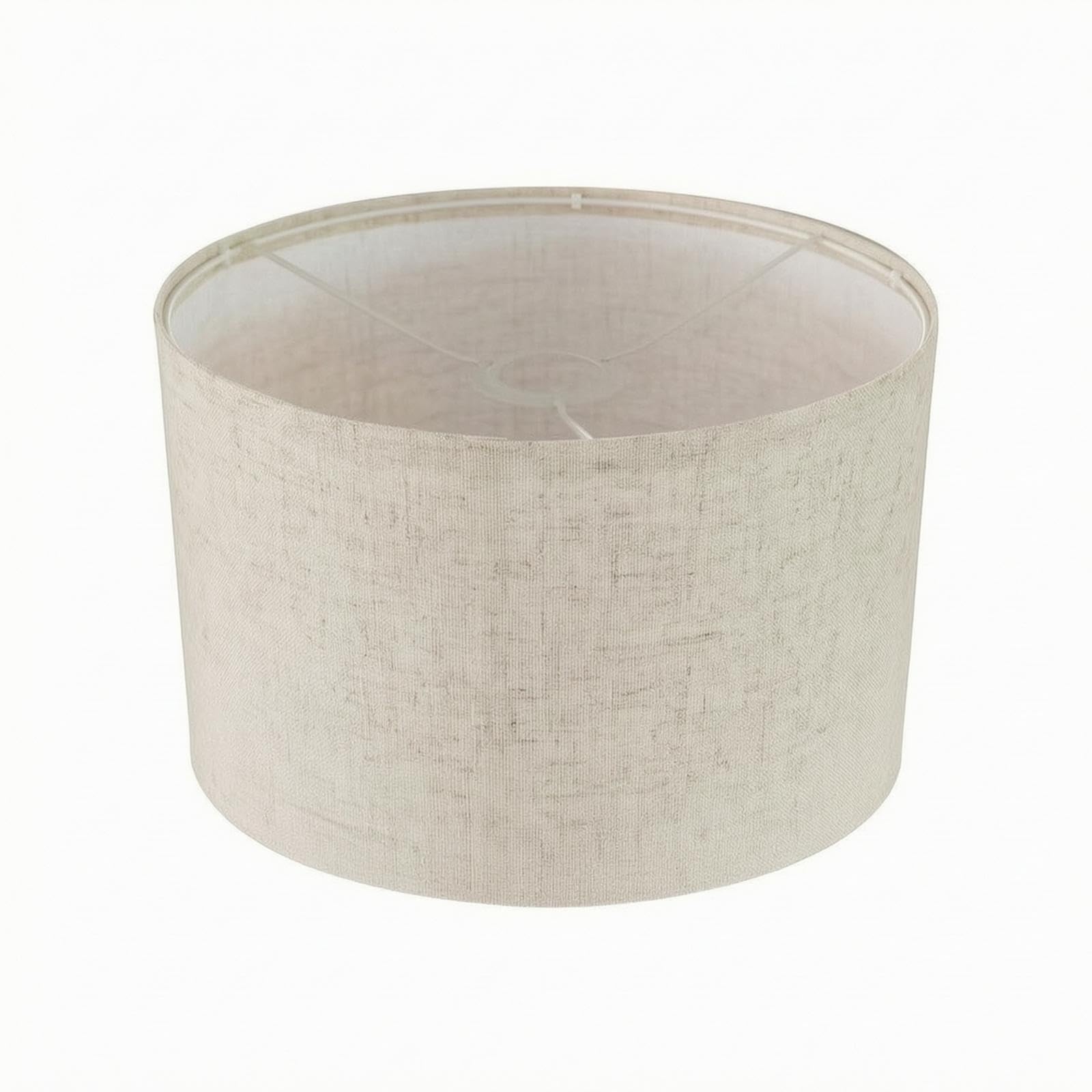 Lampshade with E27 Fitting Cylindrical Linen Lampshade Beige Drum Lamp Shade for Table Lamps, Pendant Lighting-image-40