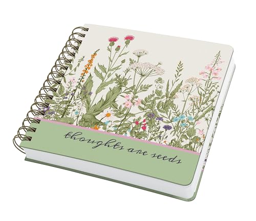 Sigel JQ200 Spiralblock 23,4 x 21,5 cm, Notizbuch Bullet Journal, Herbs, dotted, quadratisches dickes 120 g Papier, Hardcover, 240 Seiten, aus nachhaltigem Papier, vegan, zur Gartenplanung