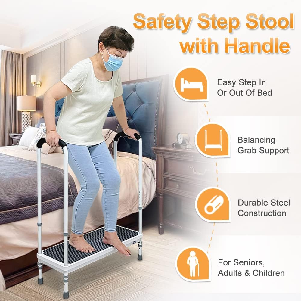 Buy Step Stool with Handle for Elderly Medical Step Stools Seniors