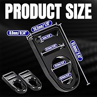 Vista 2 de Canitu Clip de hebilla de repuesto para correa, pestillos de mecanizado de aluminio, kit de reparación de ganchos de asiento para toda la vida