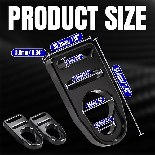 Miniatura 2 de Canitu Clip de hebilla de repuesto para correa, pestillos de mecanizado de aluminio, kit de reparación de ganchos de asiento para toda la vida o