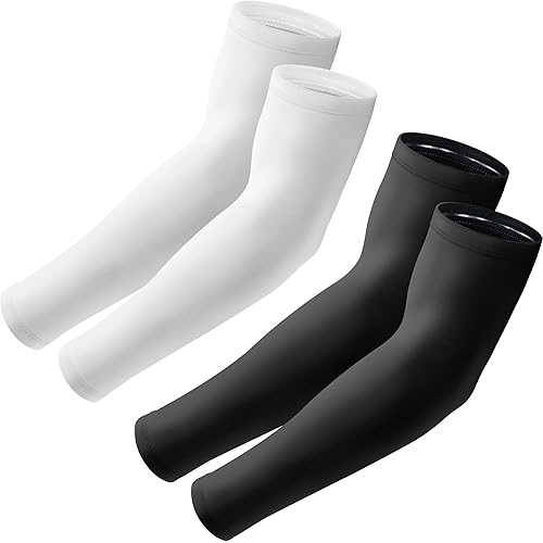 Arm Sleeves, UV Sun Protection Sports Non Slip Compression Cover for Men/Women