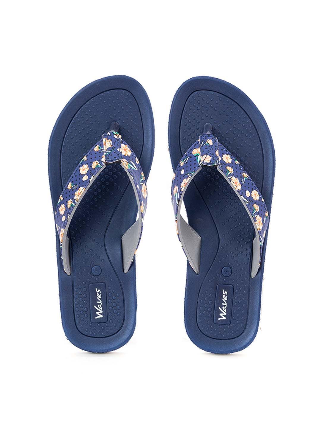 Khadims Waves Blue Indoor Slippers for Women (7280369) (B0D3QLCTR3) Amazon Price History, Amazon Price Tracker