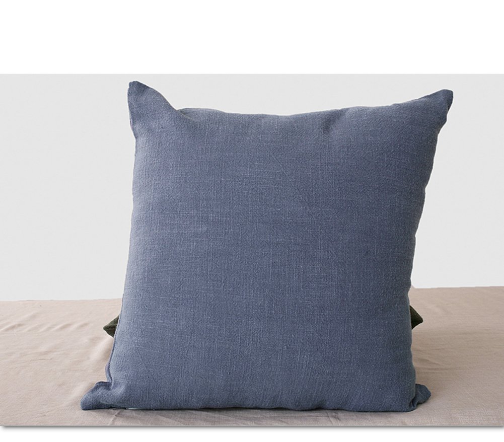 Oreiller en coton couleur unie B 40x40cm pour canapé