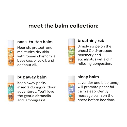 Miniatura 3 de oogiebear Bálsamo orgánico para bebés, paquete de 4  Nariz a dedo del pie, masaje respiratorio, insectos lejos y bálsamo para dormir  Cuidado