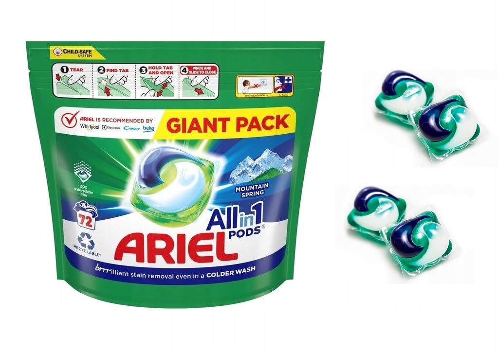 Kapsułki do prania Ariel All-in-1 Pods Mountain Spring 72 szt.