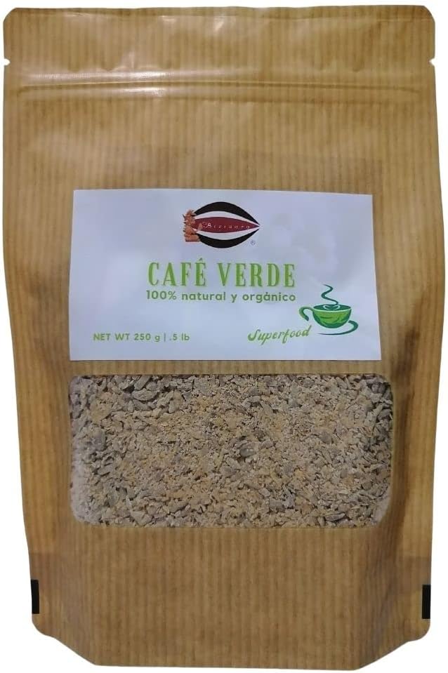 Biziaaro´ Café Verde Molido Natural y Orgánico, 250 grs