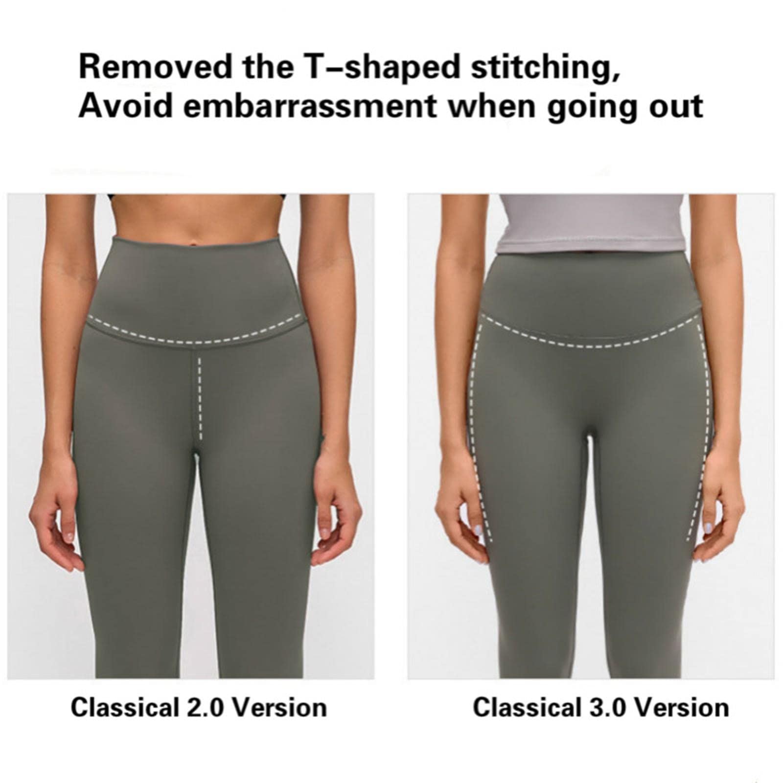 UKKO Damen Sport Leggings Trainingsgymnastik Yoga Hosen Frauen Hocke Proof High Taille Fitness Strumpfhosen Sport Leggings