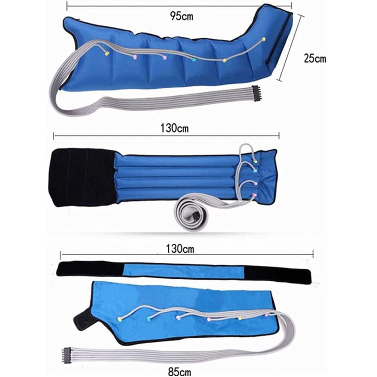 Masaje de compresión de piernas circulantes, masaje de piernas con compresión de aire secuencial, sistema de tratamiento de circulación sanguínea y linfática, botas de recuperación de pies y piernas