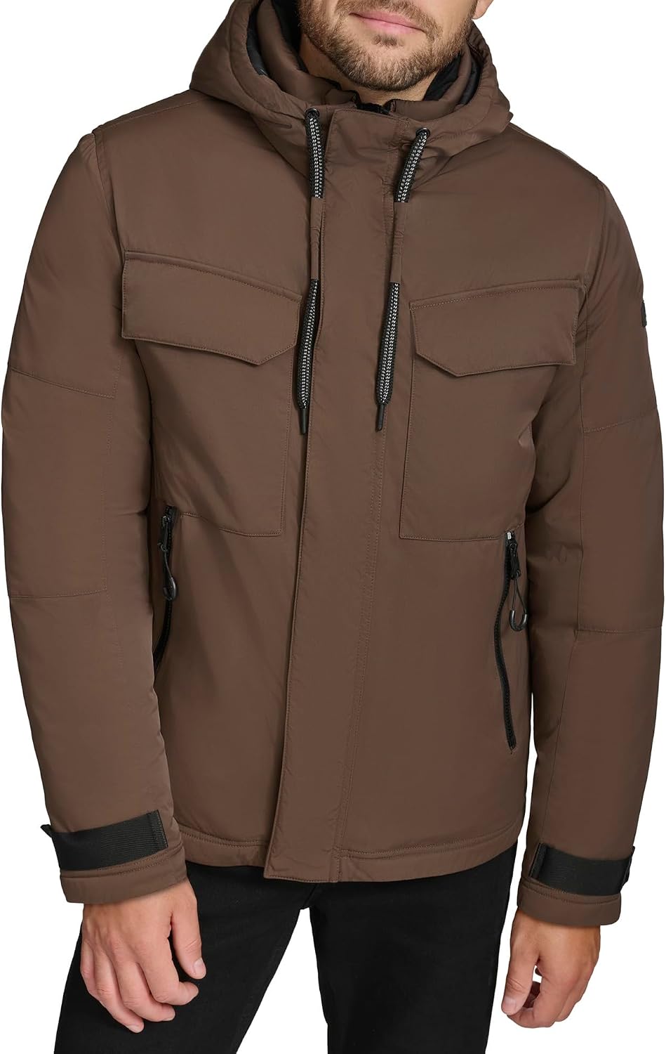 Andrew Marc Men's Hooded Utility Jacket