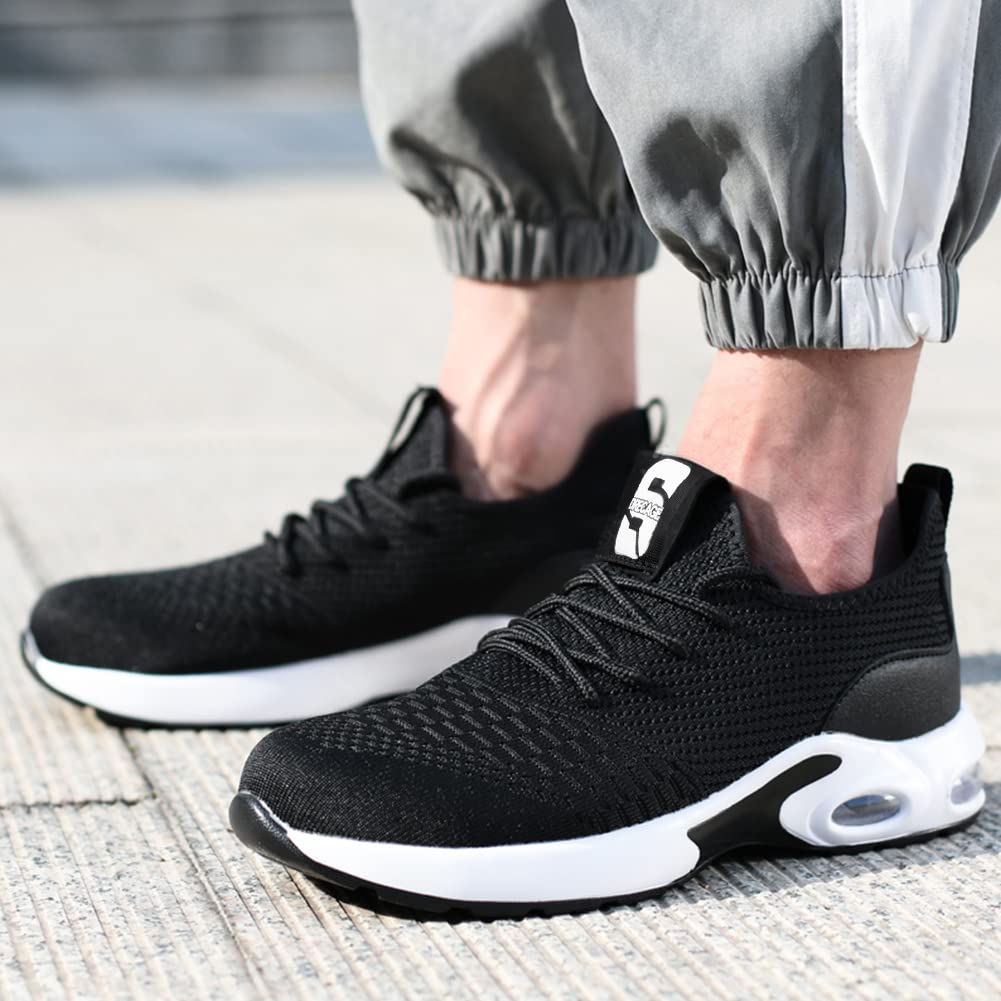 Zapatos de Seguridad con Punta de Acero Ligeros y Cómodos para Hombre Mujer