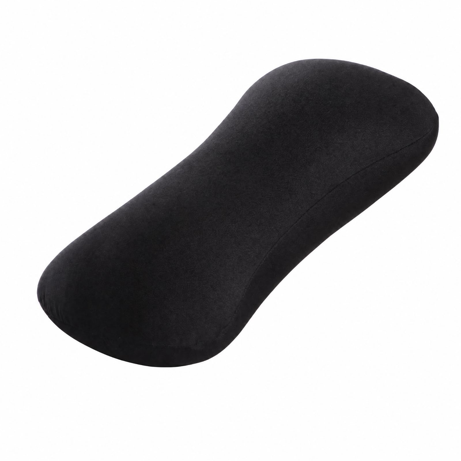 Almohada con Forma Ave Almohada en Forma Contorneado Cojín Cervical con Relleno Espuma para Adultos, Negro