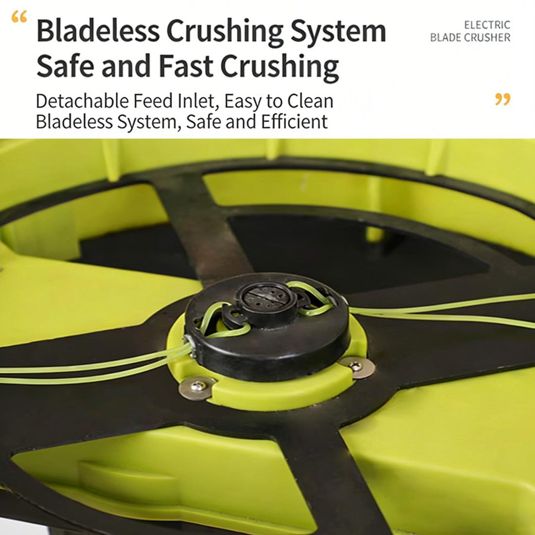 Trituradora Eléctrica de Hojas Portátil 2500W 0 | Máquina Trituradora de Compost, Relación Reducción 17:1, Gran Tolva de Alimentación de 54 cm y Amplia Abertura de Ventilación