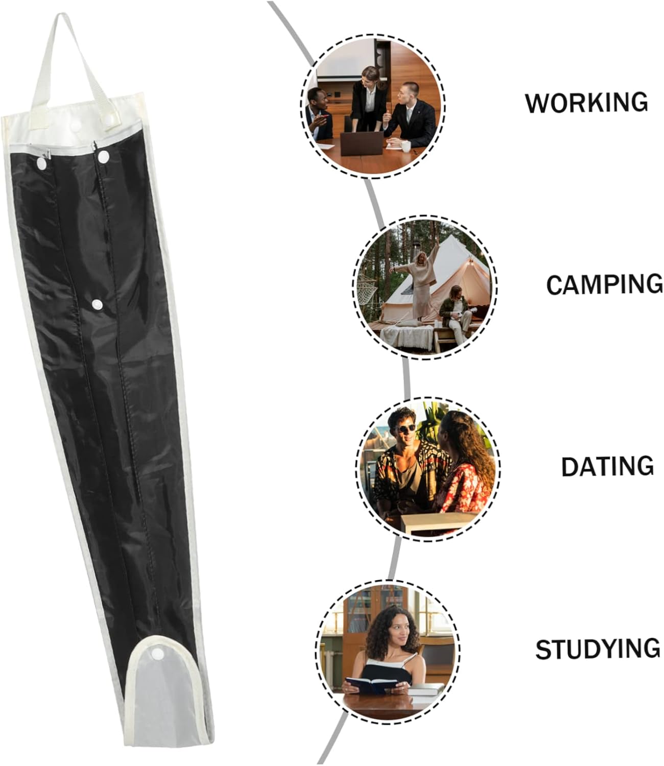 ERINGOGO 5pcs Car Back Seat Umbrella Bag Storage Pouch for Wet Umbrellas Space-saving Organizer for Truck and Rv for Daily Use and Outdoor Travel