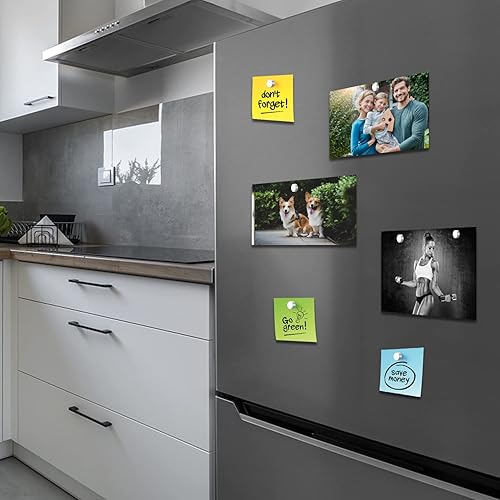 Miniatura 4 de Imanes redondos para refrigerador, 100 piezas de 6 × 0.118 in pequeño imán fuerte para nevera, oficina, pizarra blanca, mini imanes duraderos