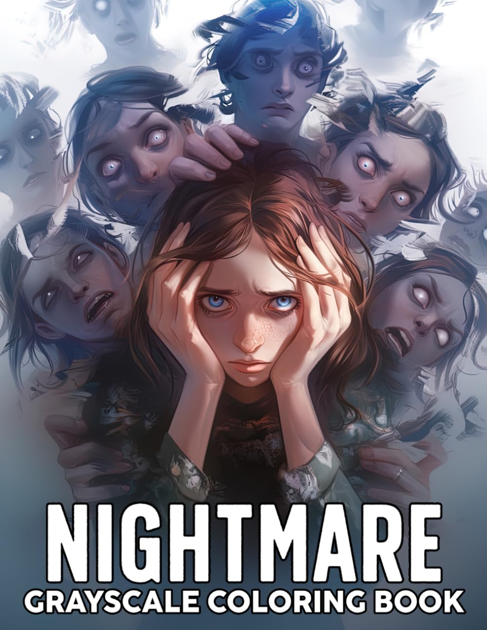 Nightmare Grayscale Coloring Book: Horror Coloring Pages with High Quality, Detailed & Haunting Illustrations for Fun, Relaxation, and Stress Relief