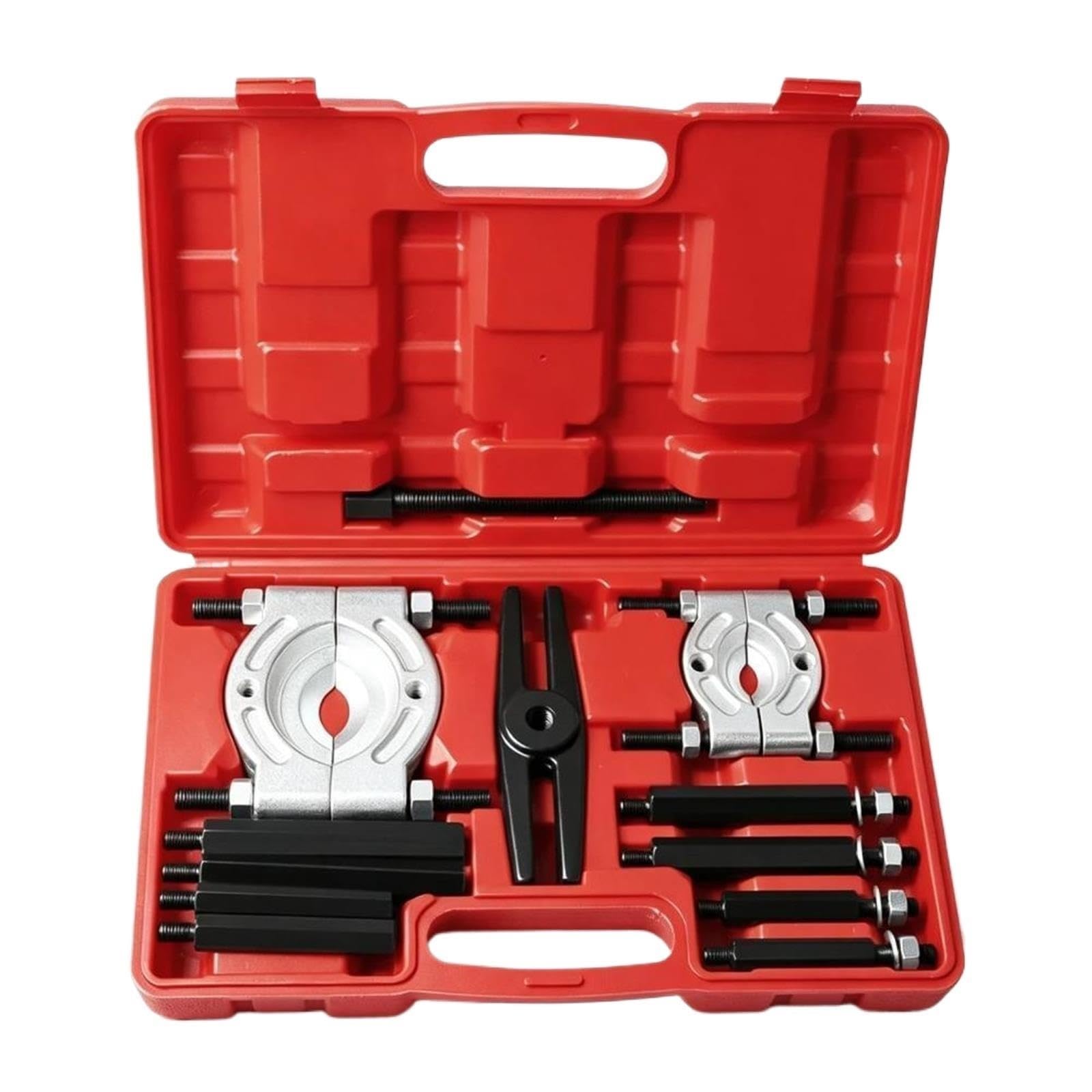 Extractor de Cojinetes Juego Extractor Separador cojinetes Doble Disco 12 Piezas, Kit extracción Caja Cambios, extracción Engranajes automotrices Kit de Extractor de Engranajes