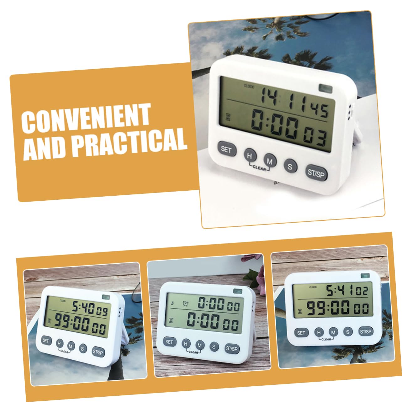 Timer Da Cucina Digitale A Doppio Schermo Conto Alla Rovescia/allarme Sonoro Dispositivo Di Cronometraggio Magnetico Da Laboratorio Batteria Necessaria