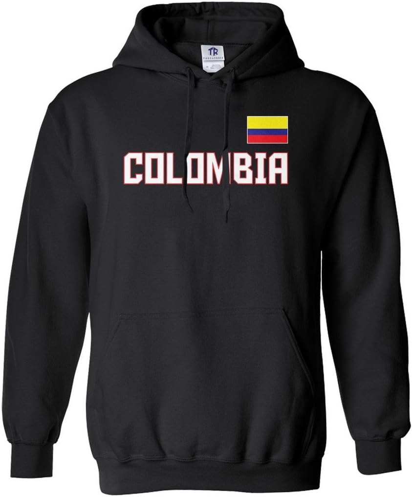 Threadrock Women's Colombia National Pride Hoodie Sweatshirt