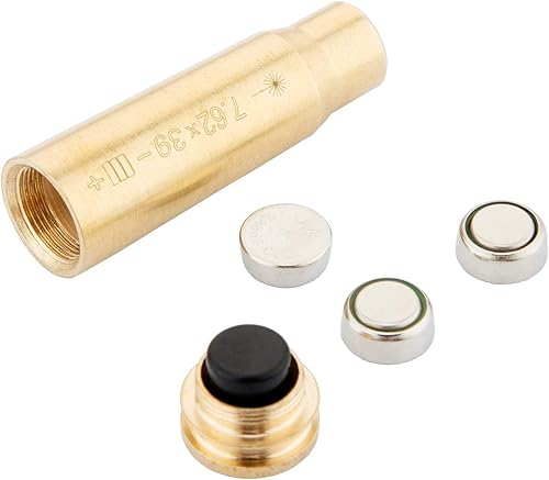 Miniatura 3 de 7.62 × 39 mira de orificio láser, mira de orificio de punto rojo con 6 baterías (2 baterías de juego)