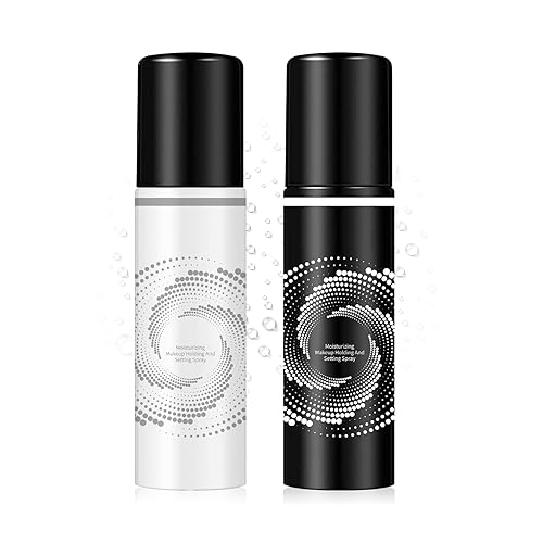 Paquete de 2 aerosoles fijadores de maquillaje para la cara, ligero, de larga duración, a prueba de manchas, juego de espray de acabado de