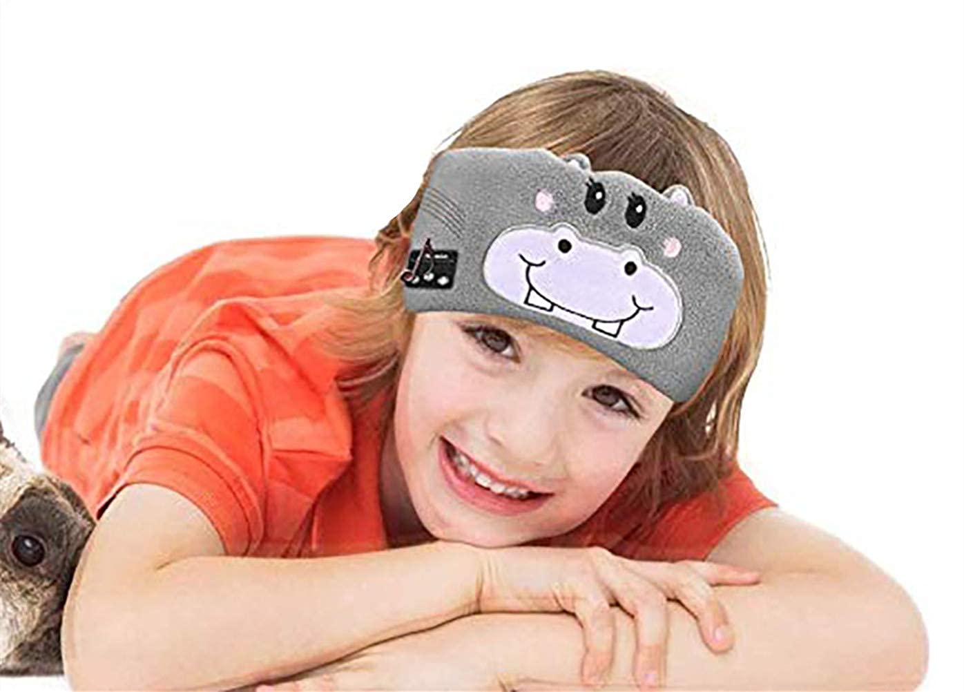 Casque sans Fil pour Enfants, Bandeau Bluetooth V5.0 pour Enfants, Masque de Sommeil Bluetooth, Bandeau Souple avec Haut-parleurs et Micro pour la Maison, Voyage