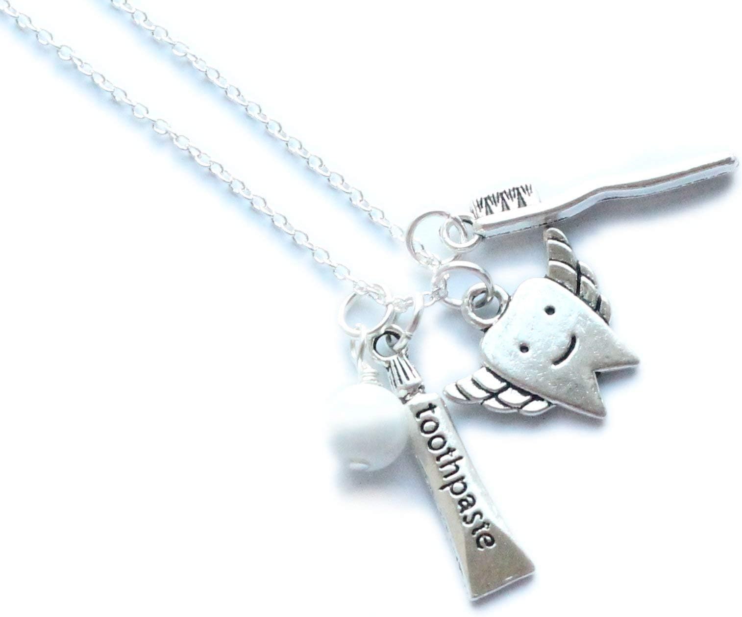 Dentist Dental Hygienist Assistant Tooth Fairy Necklace