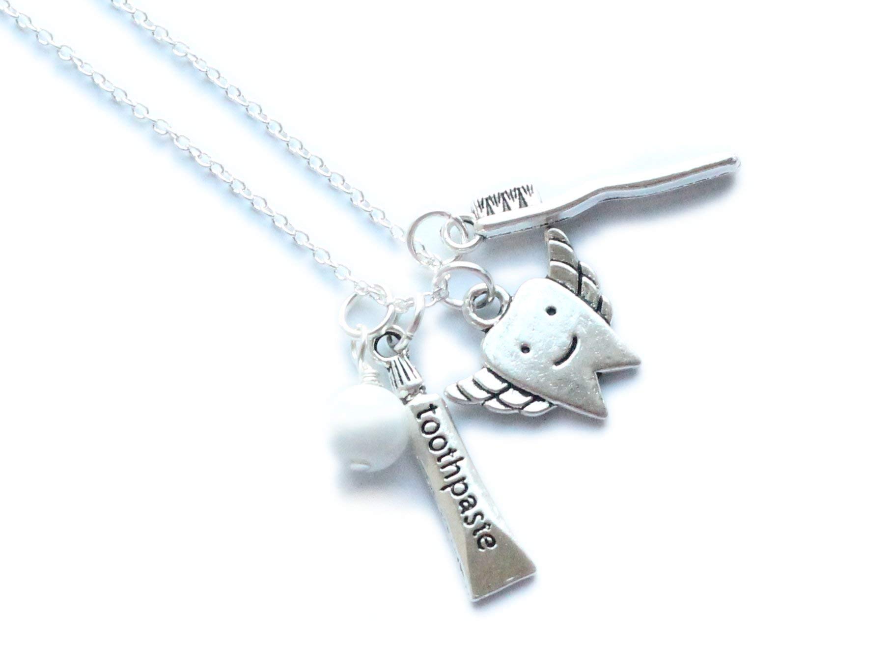 Dentist Dental Hygienist Assistant Tooth Fairy Necklace