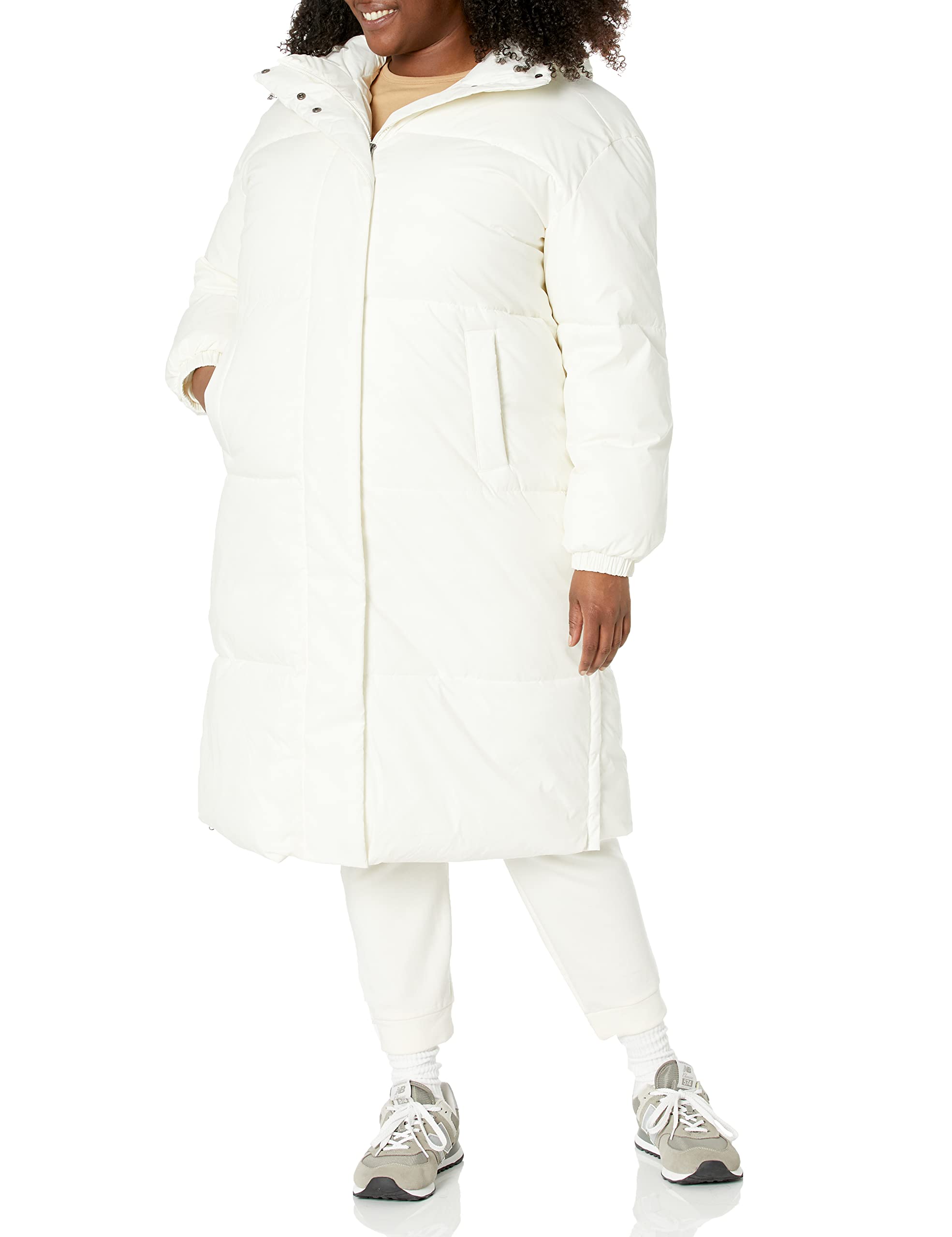 Amazon Essentials Women's Long Puffer Jacket (Available in Plus Size