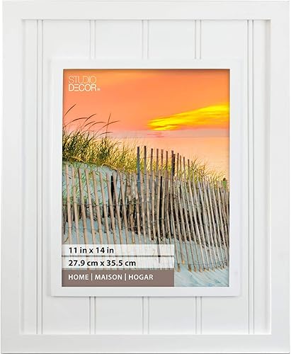 Miniatura 3 de Paquete de 8: Tablero de abalorios blancos de 11 pulgadas x 14 pulgadas; marco, Home by Studio Décor®