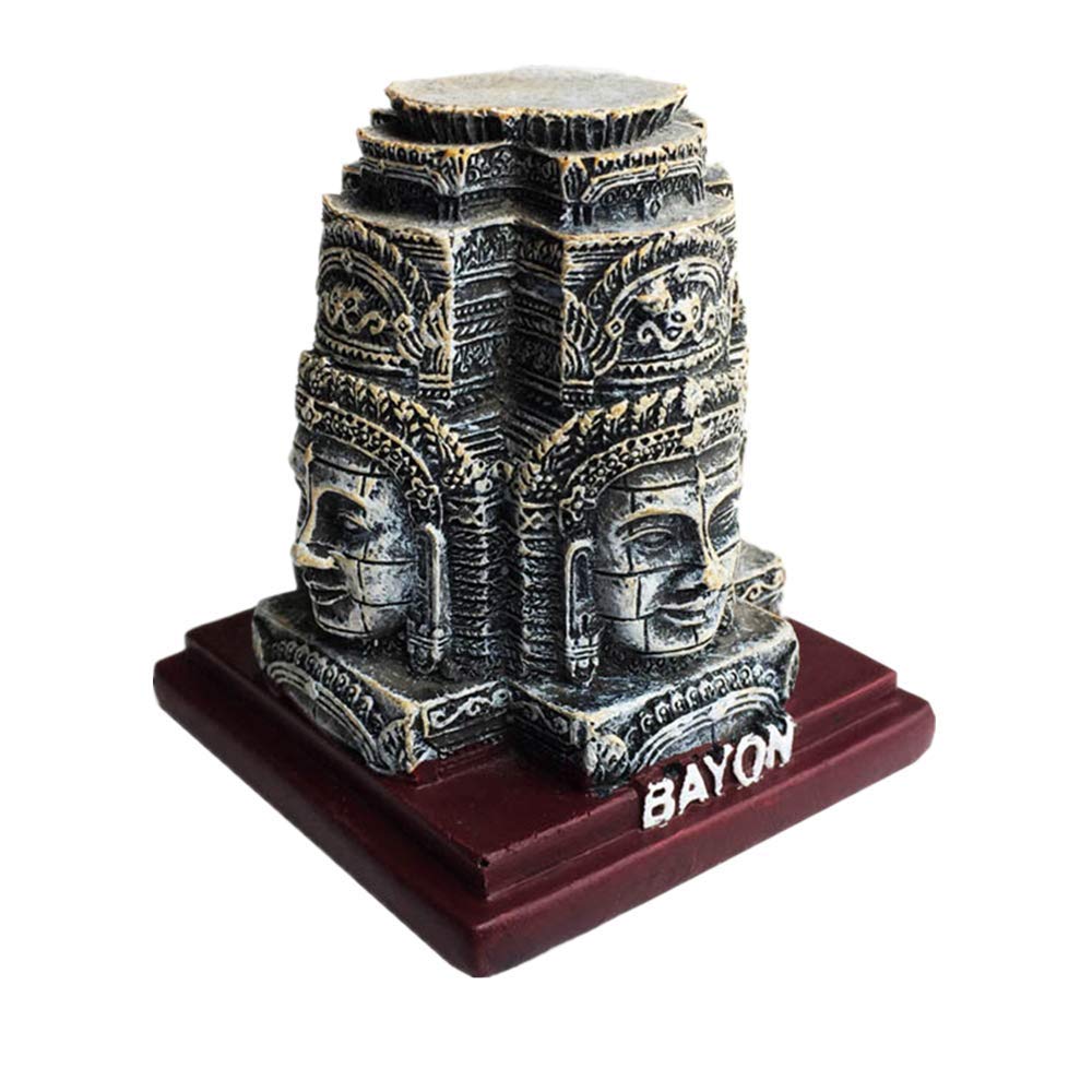 Muyu Magnet Angkor Wat Cambodia 3D Bayon Temple Souvenir Gift Home Office Table Desktop Decoration Ornament Statue Collection