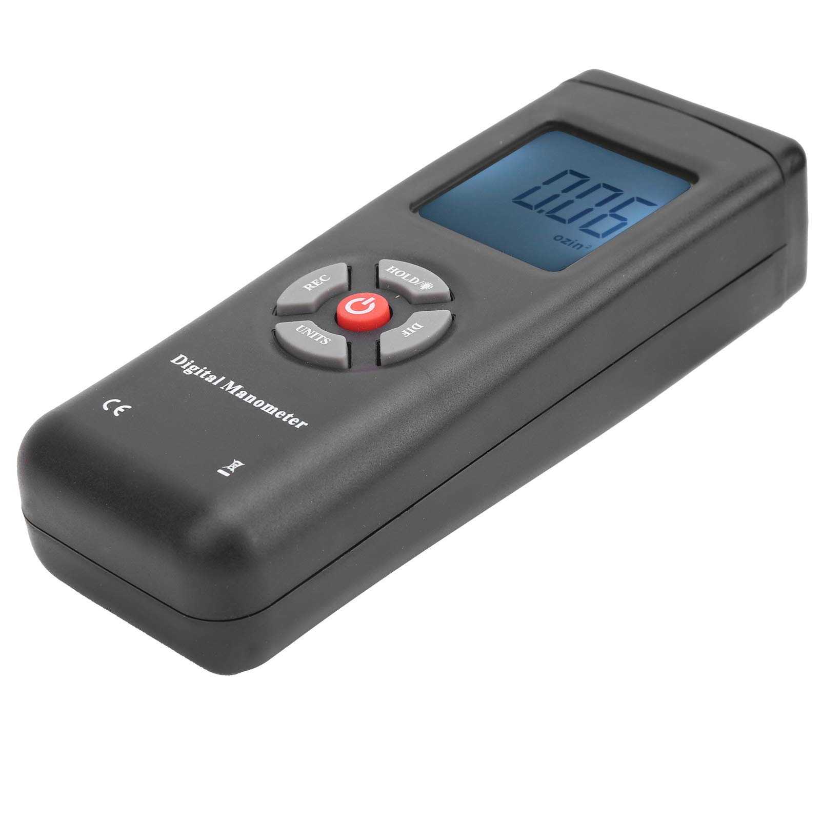 TL101 Manometr cyfrowy miernik ciśnienia powietrza różnicowy tester ciśnienia powietrza z 11 jednostkami pomiarowymi do systemów HVAC Materiał ABS 150 x 55 x 40 mm