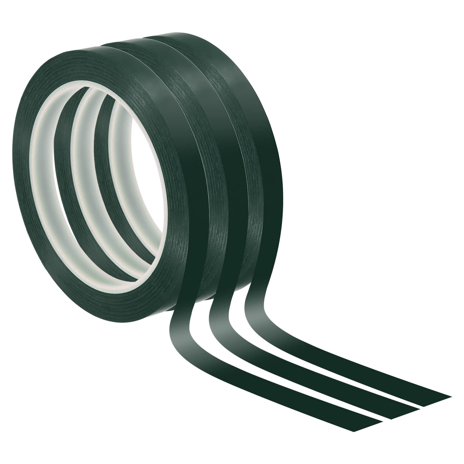 PATIKIL Whiteboard Tape 10mm X 66m, 3 Pack Thin Dry Erase Tape for Graphic Chart Marking DIY Art Green