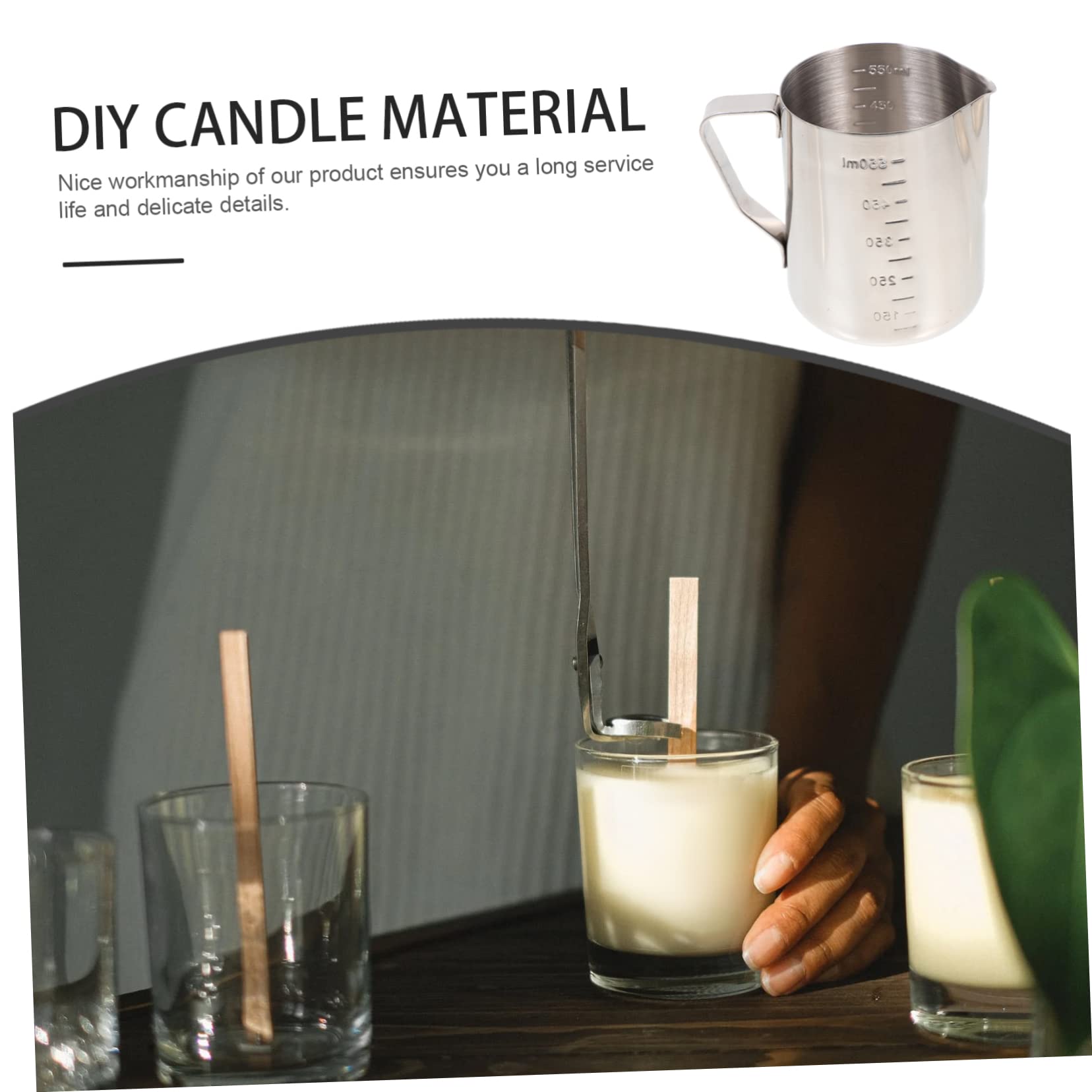 TEMPNAP Kit y Fácil de Usar para Hacer Velas de Acero Inoxidable Accesorios Creativos para Manualidades y Aromaterapia en Casa