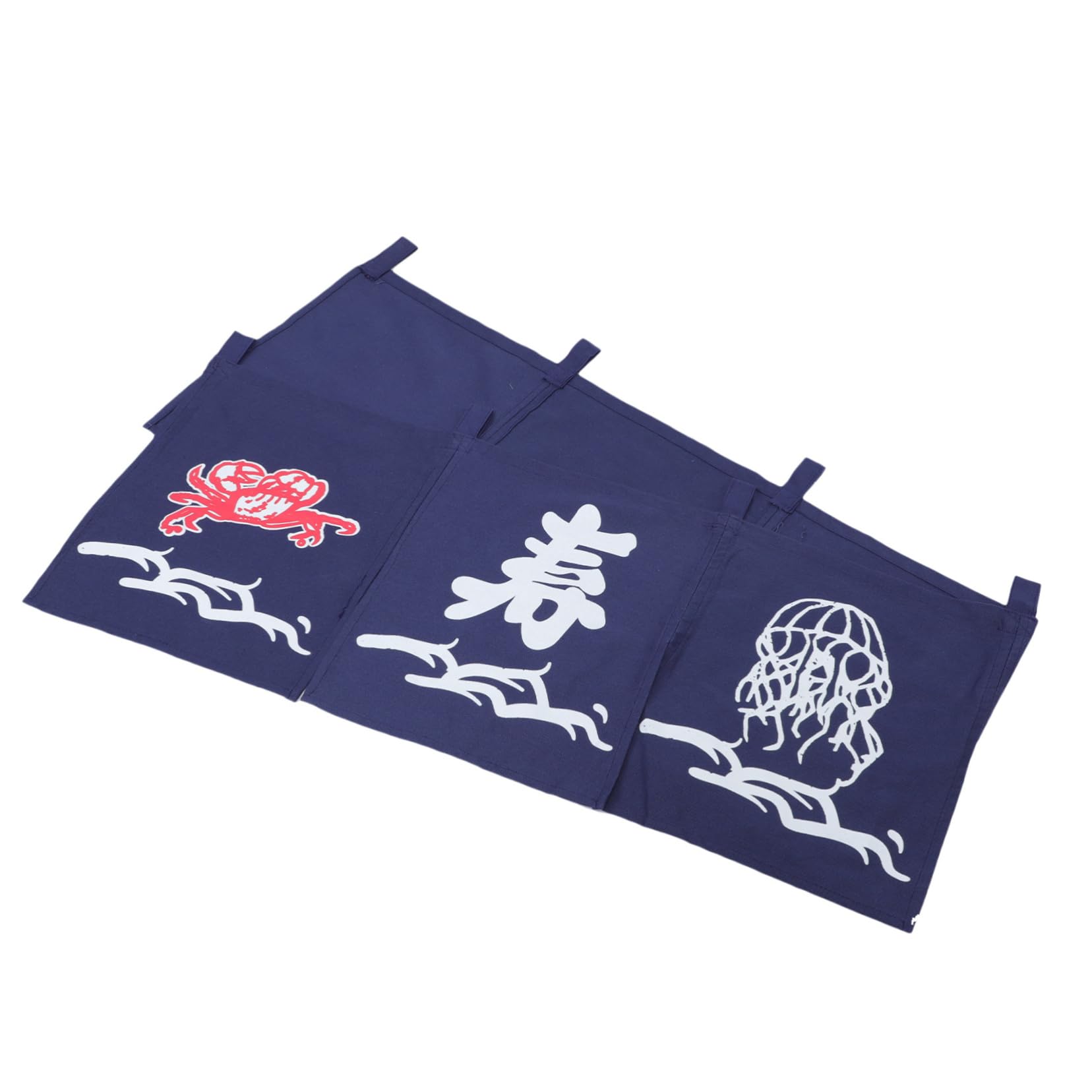 Rideau de porte japonais en tissu bleu pour décorer un restaurant de sushi
