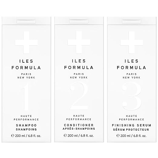 ILES FORMULA Signature Collection Deep Repair Shampoo & Conditioner w/Finishing Serum Blow Dry Cream for Dry, Damaged, Frizzy Hair - Hydrating Hair Care for Less Breakage & Healthy Hair Growth