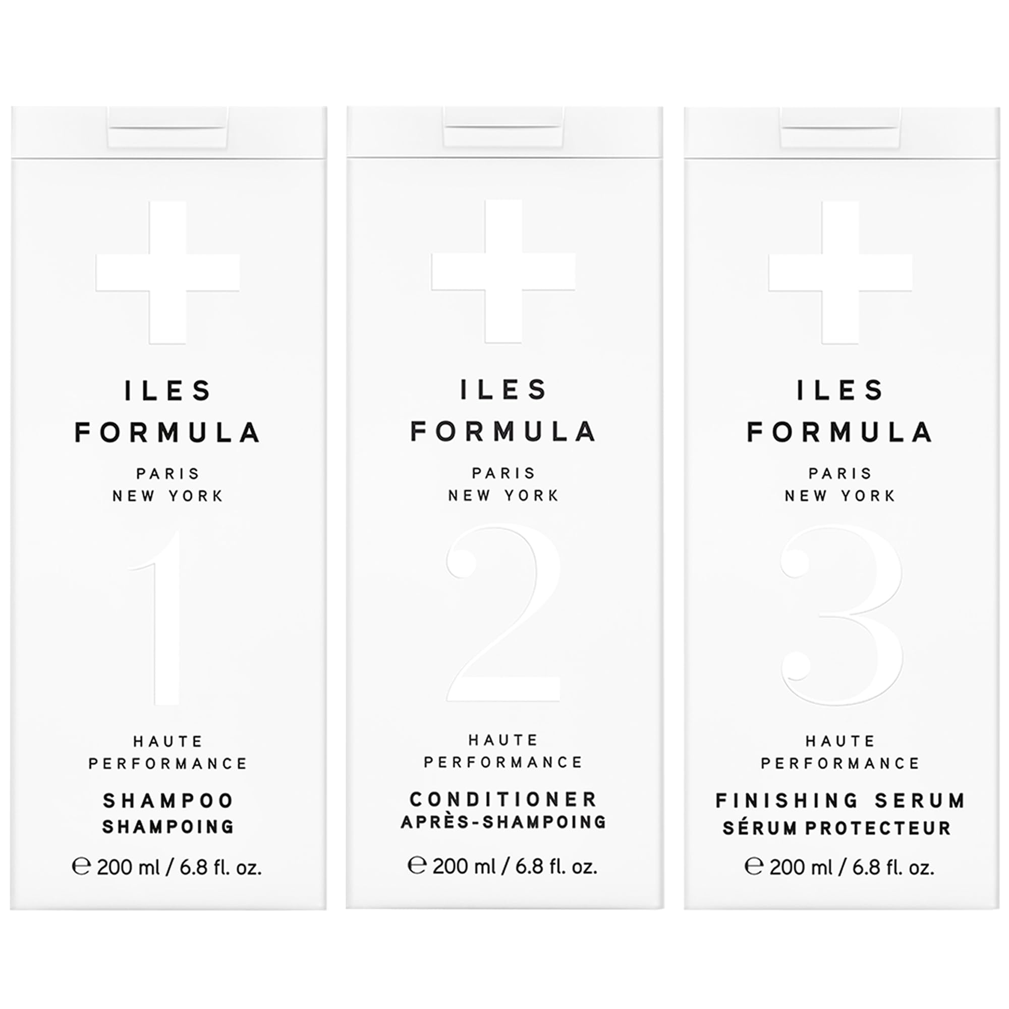 ILES FORMULA Signature Collection Deep Repair Shampoo & Conditioner w/Finishing Serum Blow Dry Cream for Dry, Damaged, Frizzy Hair - Hydrating Hair Care for Less Breakage & Healthy Hair Growth