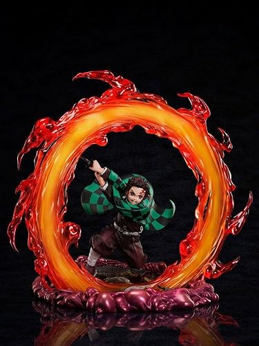 ANIPLEX TV Anime "Demon Slayer" Infinite Train Edition Tanjiro Kamado Hinokami Kagura Jasura no Ten, figura a escala 18